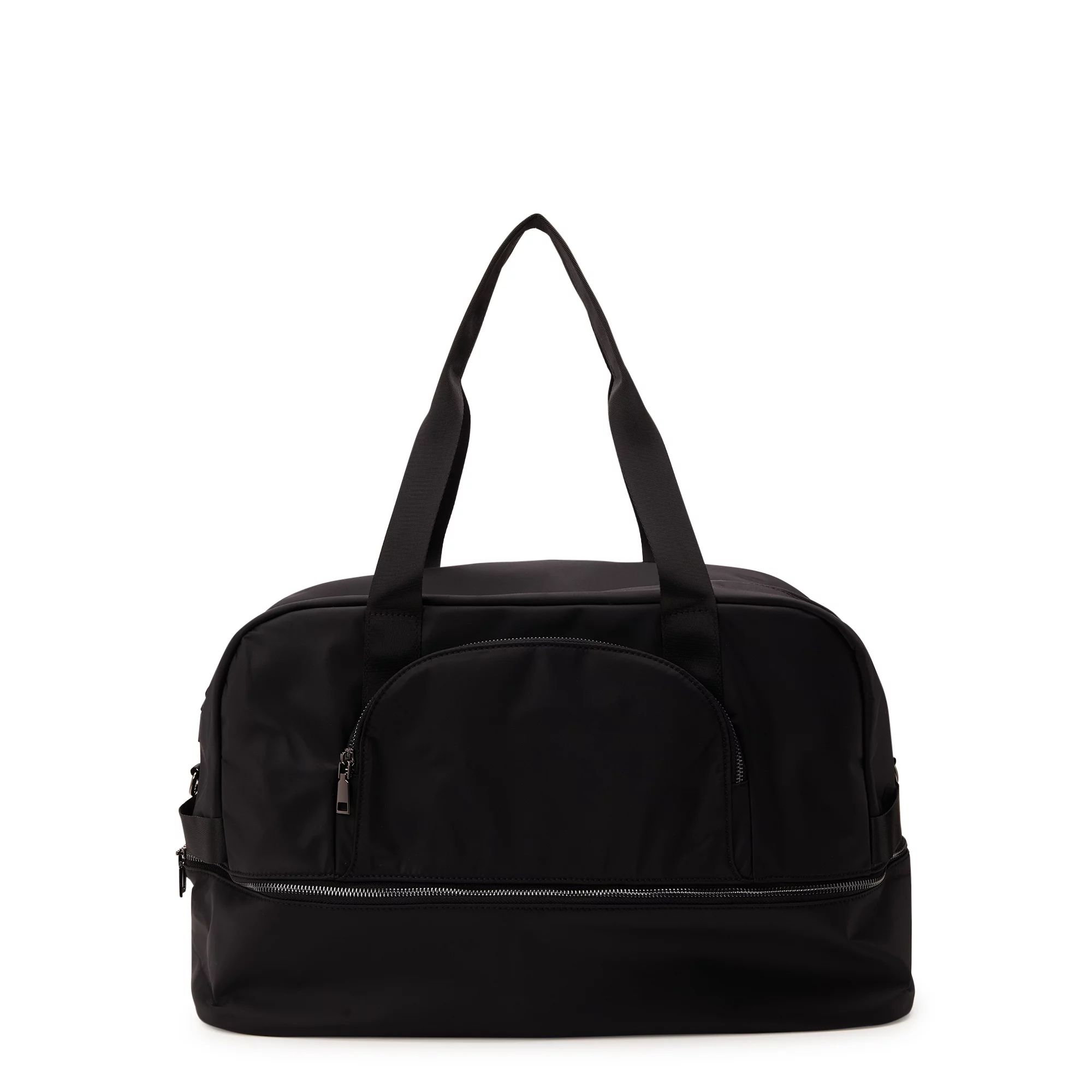 No Boundaries Women's Dome Weekender Duffel Bag, Black - Walmart.com | Walmart (US)