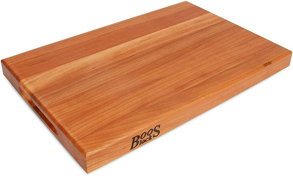 John Boos Block CHY-R01 Cherry Wood Edge Grain Reversible Cutting Board, 18 Inches x 12 Inches x ... | Amazon (US)