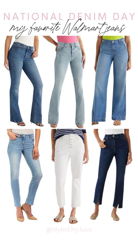 My favorite jeans from Walmart!

High waisted jeans, wide leg jeans, bootcut jeans, straight jeans, denimm

#LTKSeasonal #LTKstyletip