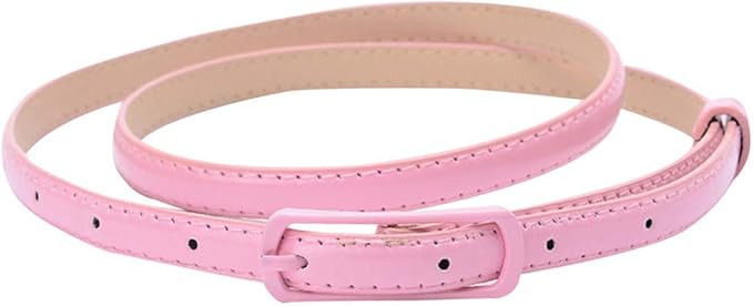 Selighting Womens Faux Leather Skinny Belts for Dresses | Amazon (US)