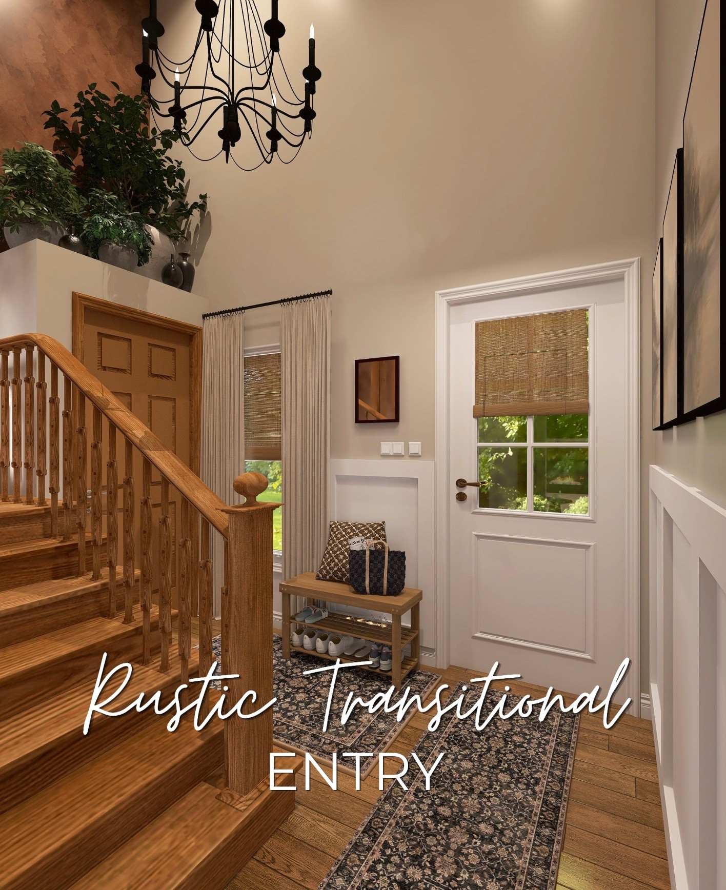 Designed by Brandy
Rustic Transitional Entry

#LTKSeasonal #LTKHome #LTKmomlife