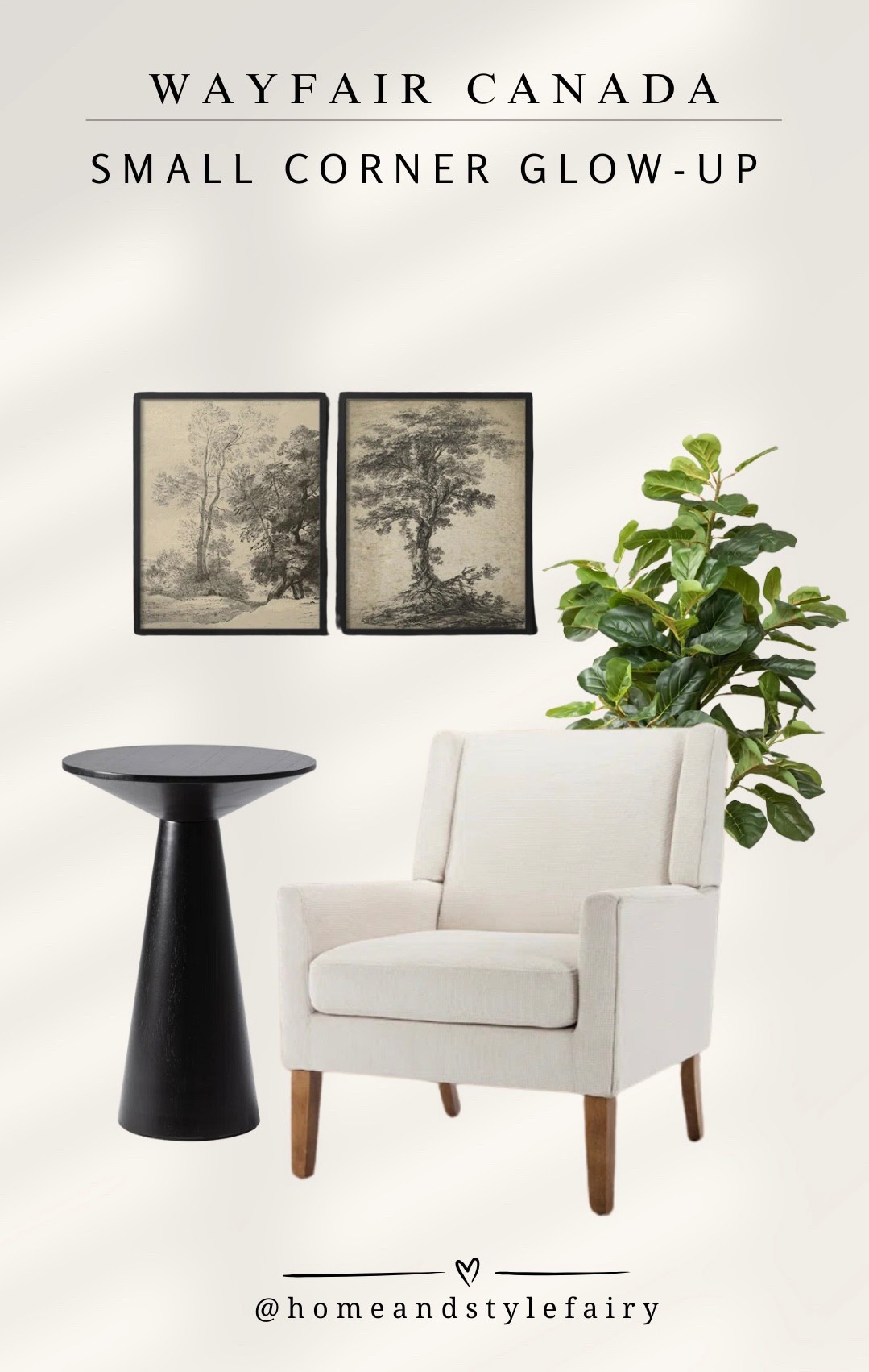 Small Corner Glow-up✨

My favourite must haves to create inviting space where you can unwind and recharge. 

Lounge chair, side table, wall art, barrel chair, faux tree, martini table 

#LTKHome #LTKSaleAlert #LTKStyleTip #homeinspo #neutralhome #neutraldecor

#LTKcanada #LTKfamily #LTKsale