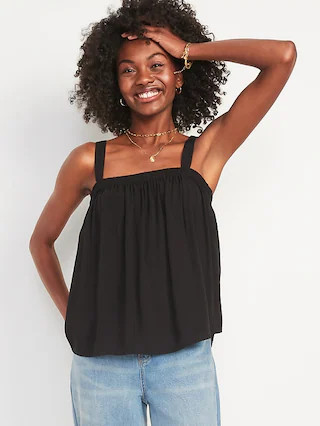 Tie-Back Swing Cami Swing Blouse for Women | Old Navy (CA)