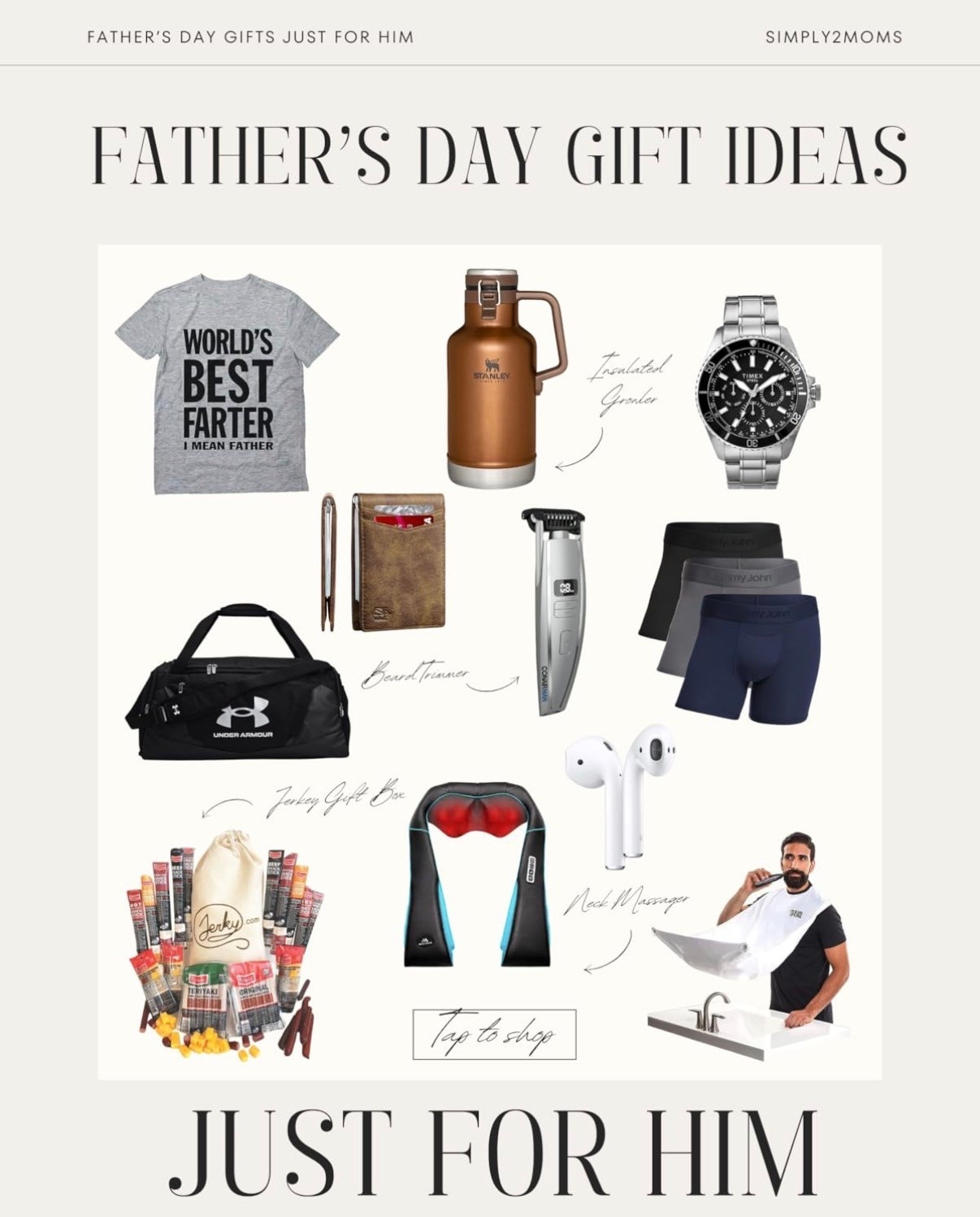 Father’s Day gift ideas for dads who are hard to shop for, comfortable basics, practical everyday gadgets, travel bags, wallets, grilling accessories, massage tools, AirPods, insulated tumblers, grooming tools, and funny graphic tees. Useful Father’s Day gifts he’ll actually use at home, at work, traveling, or relaxing on the weekends.

#LTKMens #LTKSeasonal #LTKHome