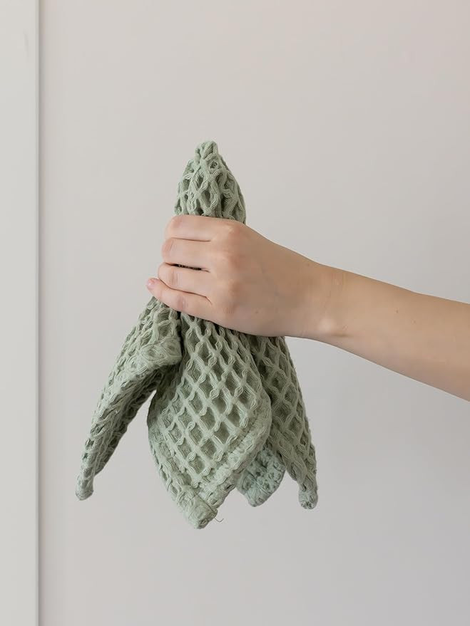 Premium Quality Waffle Washcloths Set of 8 - Turkish Cotton Face Washcloth, Soft Makeup Towel, Sh... | Amazon (US)