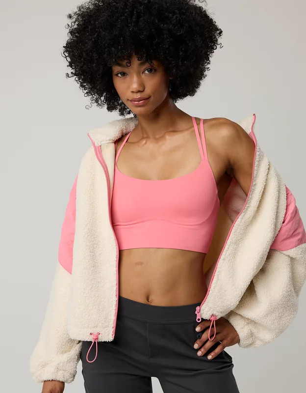 OFFLINE By Aerie Real Me Hold Up! Strappy Sports Bra | Aerie