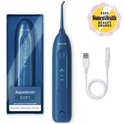 AquaSonic Icon Electric Water Flosser - 150ml Tank, Cordless Rechargeable, Waterproof, Portable O... | Target