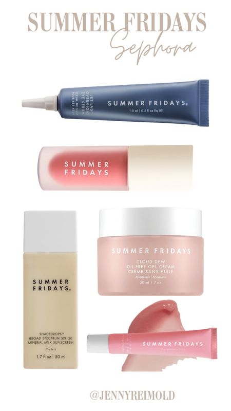 Shop the new Jet Lag Overnight Eye Serum, the viral product that transformed the appearance of 100% of people in the clinical trial! Also try their Cloud Dew, the moisturizer with pineapple enzymes for brightening and three types of hyaluronic acid. My girls all love their popular lip products as well!  

@sephora @summerfridays #ad #sephora #summerfridays

#LTKbeauty #LTKfindsunder50 #LTKxSephora