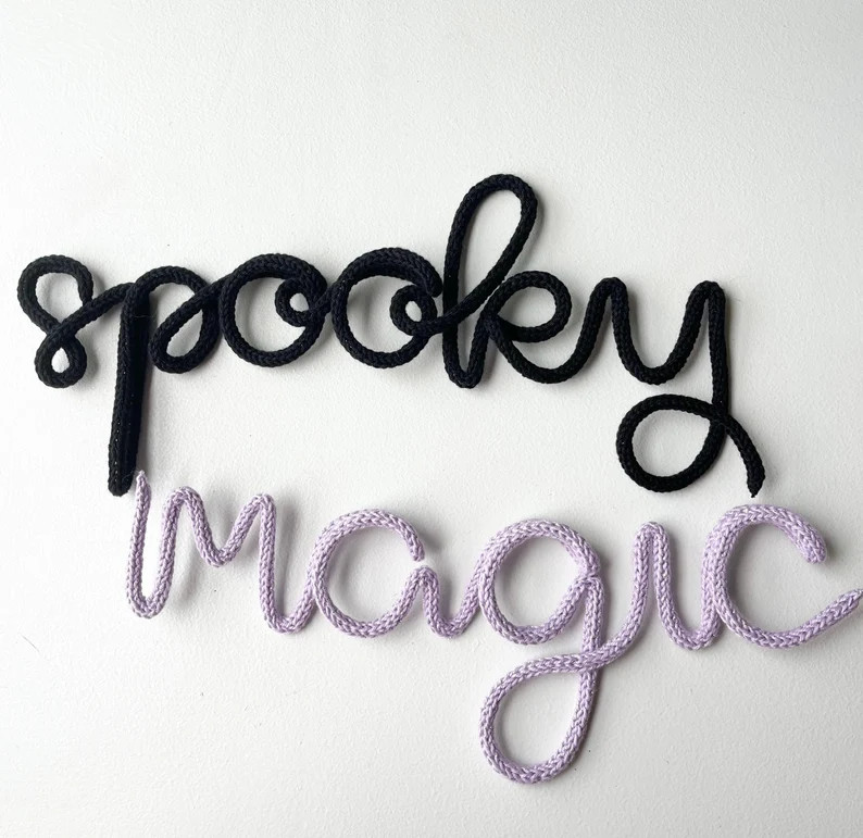 Spooky Wire Sign, Kids Pastel Halloween Decor, Spooky Cute Decor, Halloween Boo Sign, Pink Hallow... | Etsy (US)