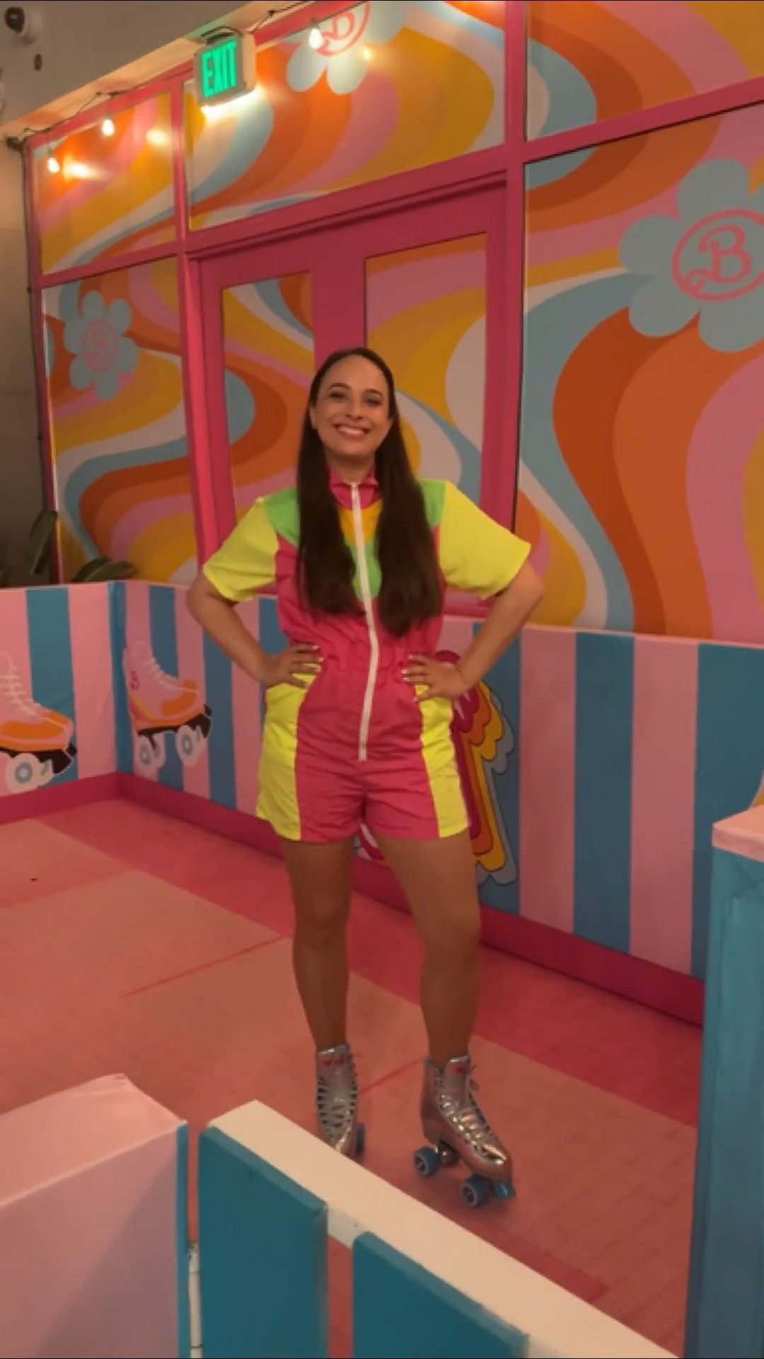 Come on Barbie, let’s go party! 🩷 Going full sporty-retro mode with a fun windbreaker jumpsuit that’s perfect for a Barbie- and/or 80s/90s-themed event! ✨🌴🛼

TIP: Size UP with the jumpsuit!

#LTKParties