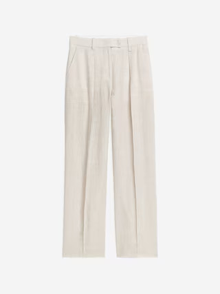 Linen Trousers – Light Beige – Women – ARKET GB | Arket UK