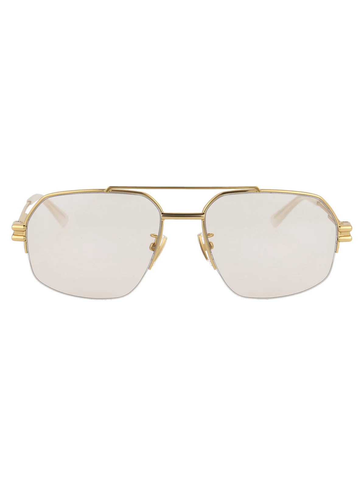 Bottega Veneta Eyewear Aviator Frame Sunglasses | Cettire Global