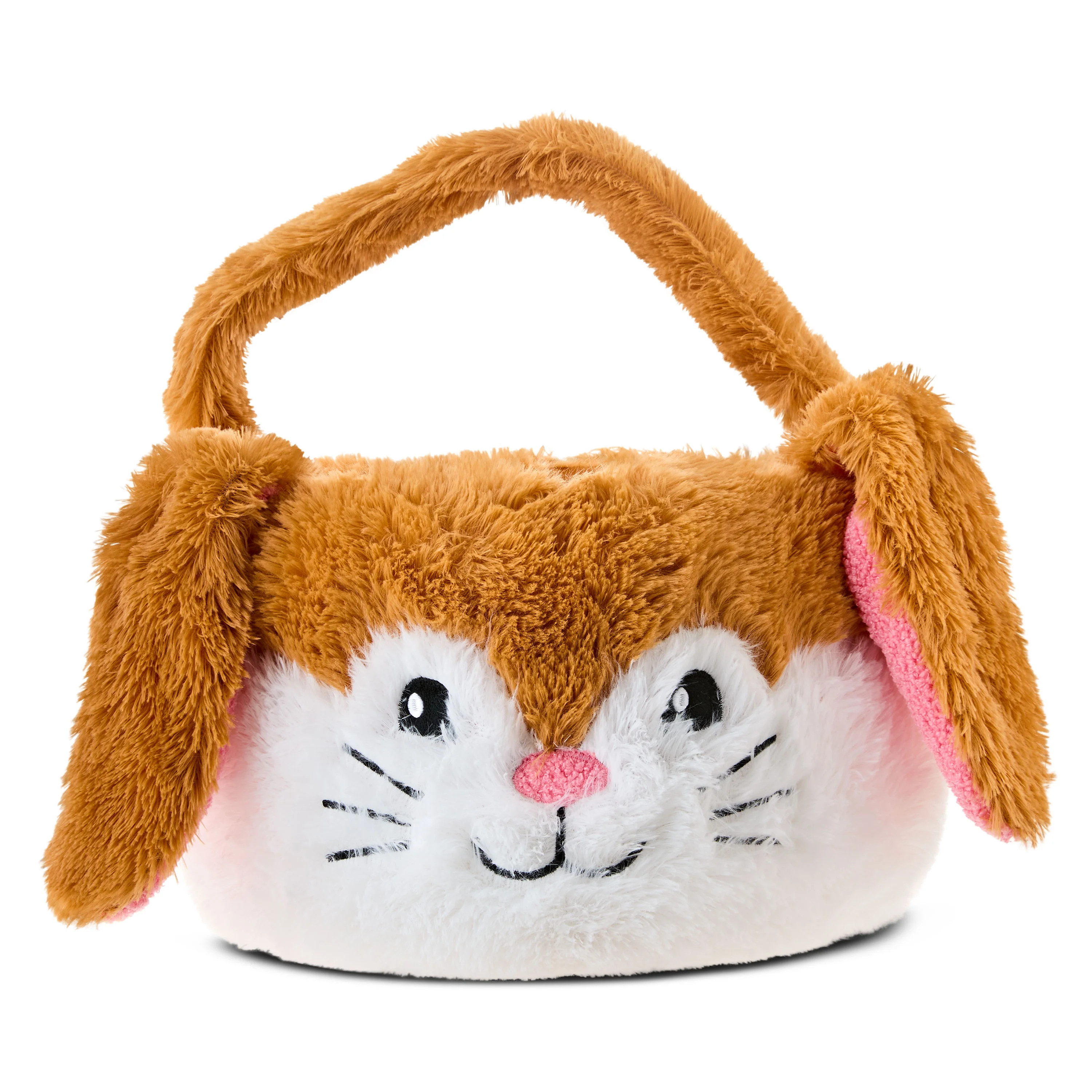 Jumbo Plush Bunny Basket, Brown, 22" x 16", Easter by Way To Celebrate | Walmart (US)