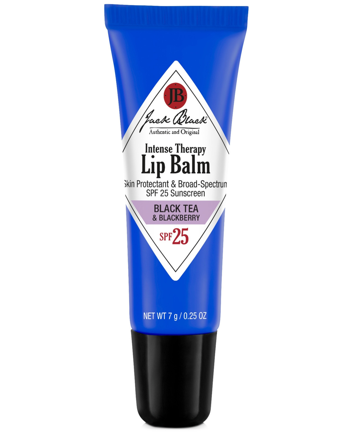 Jack Black Intense Therapy Lip Balm Spf 25 with Black Tea & Blackberry, 0.25 oz | Macy's