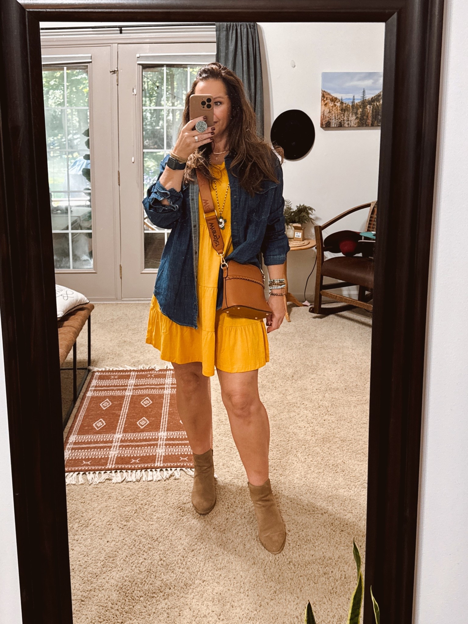 

Denim shirt, Wrangler, T-shirt dress, booties, western style, Jeans

#LTKOver40 #LTKMidsize #LTKSeasonal