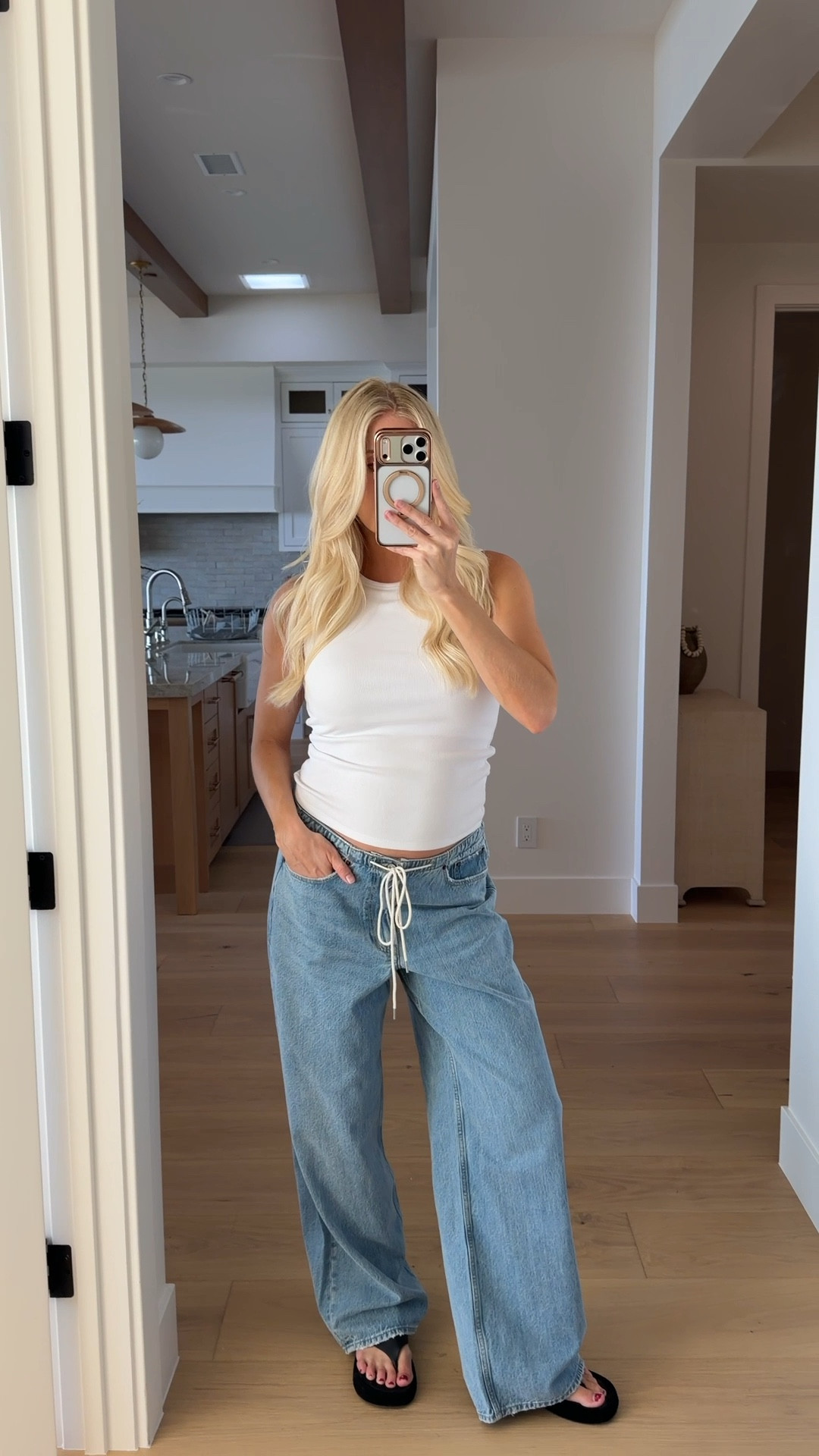 Wearing a medium in tank, 29 reg in jeans- color light wash (sized up for pregnancy), shoes are tts! #kathleenpost

Bump friendly, maternity outfit, casual chic, comfy but cute look

#LTKootd #LTKBump

#LTKSeasonal #LTKgrwm #LTKmomlife