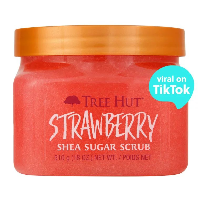 Tree Hut Shea Sugar Exfoliating Body Scrub Strawberry, 18 oz - Walmart.com | Walmart (US)