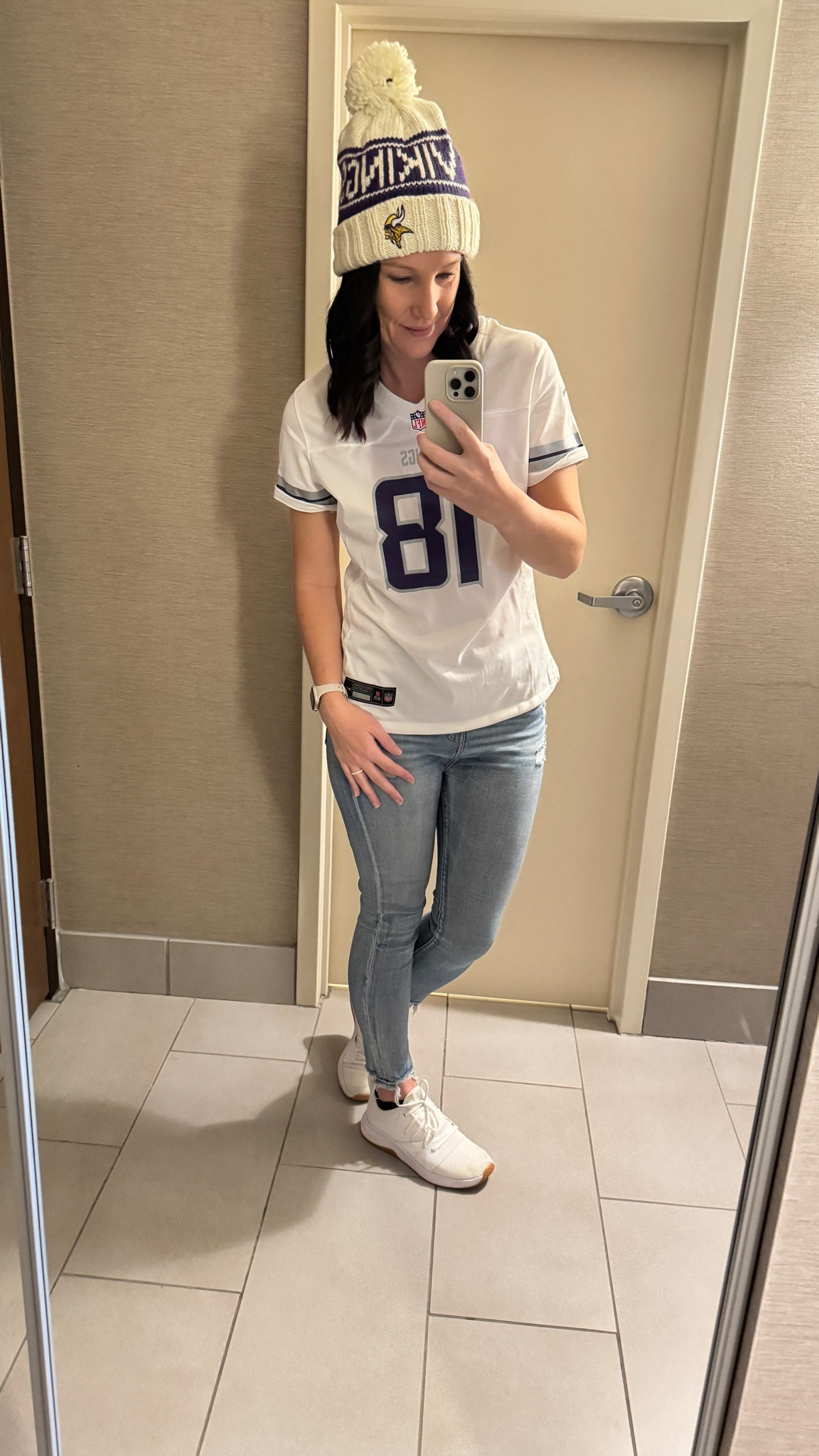 Minnesota Vikings Game Day 💜💛 NFL game day jersey.

#LTKFindsUnder100 #LTKSaleAlert #LTKStyleTip