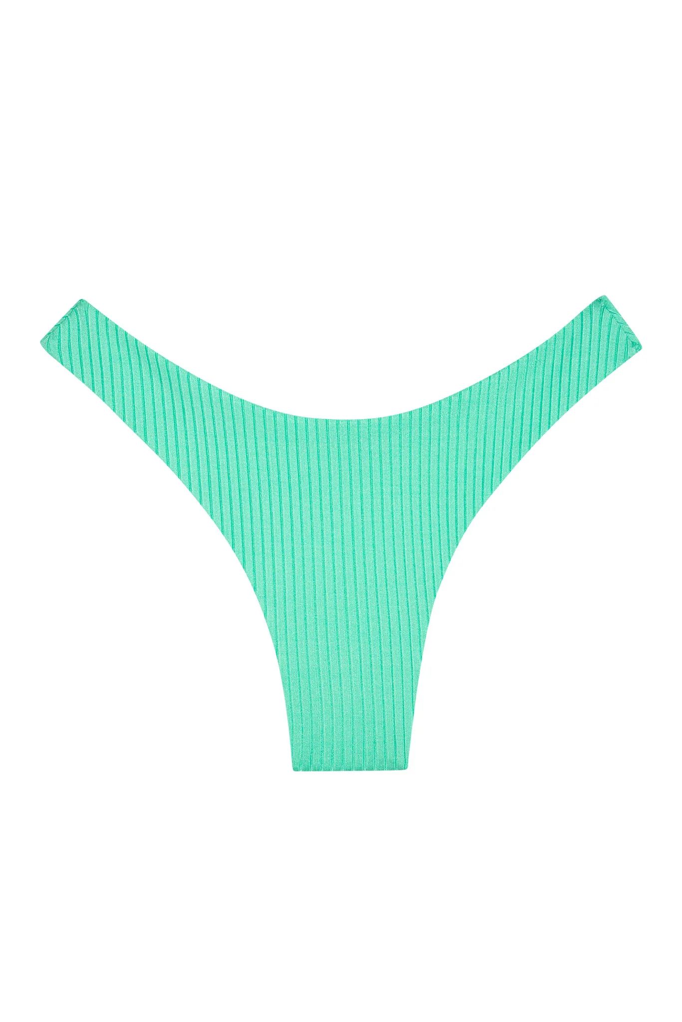 Byron Bottom - Turquoise Wide Rib | Monday Swimwear