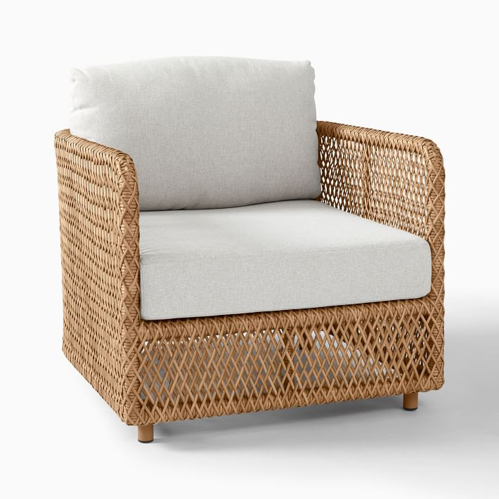 Coastal Outdoor Petite Lounge Chair | West Elm (US)