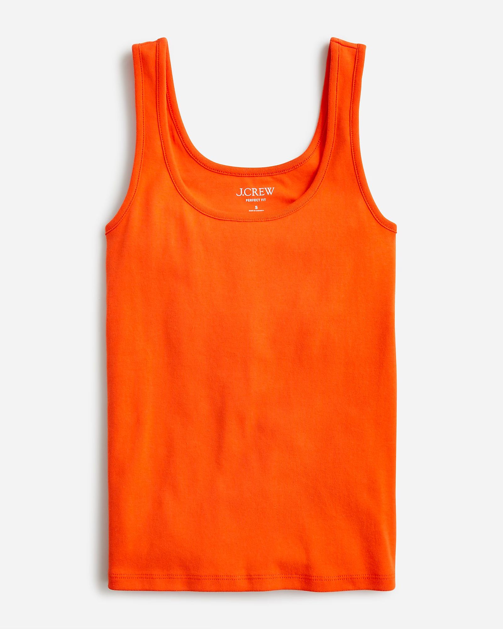 Perfect-fit shelf-bra tank top | J.Crew US