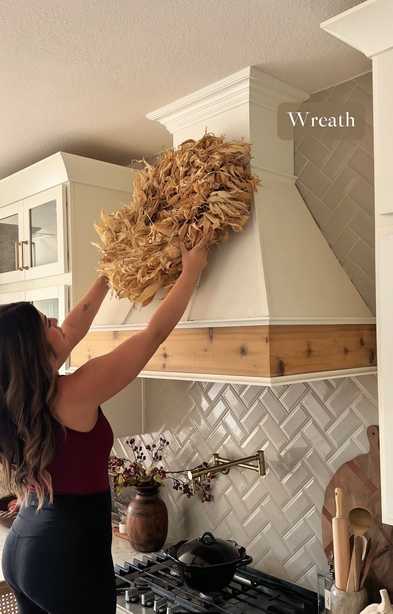 Absolutely love this corn shuck wreath! I have had the wreath for 3 years and I use it every fall and it still looks beautiful! It’s so full and love the warmth in color! Linking it here for you. #fall2025 #fallwreaths #falldecor #fallkitchen 

#LTKFallSale #LTKHome #LTKSeasonal