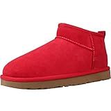 UGG Women's Classic Ultra Mini Fashion Boot, Ribbon RED, 6 | Amazon (US)