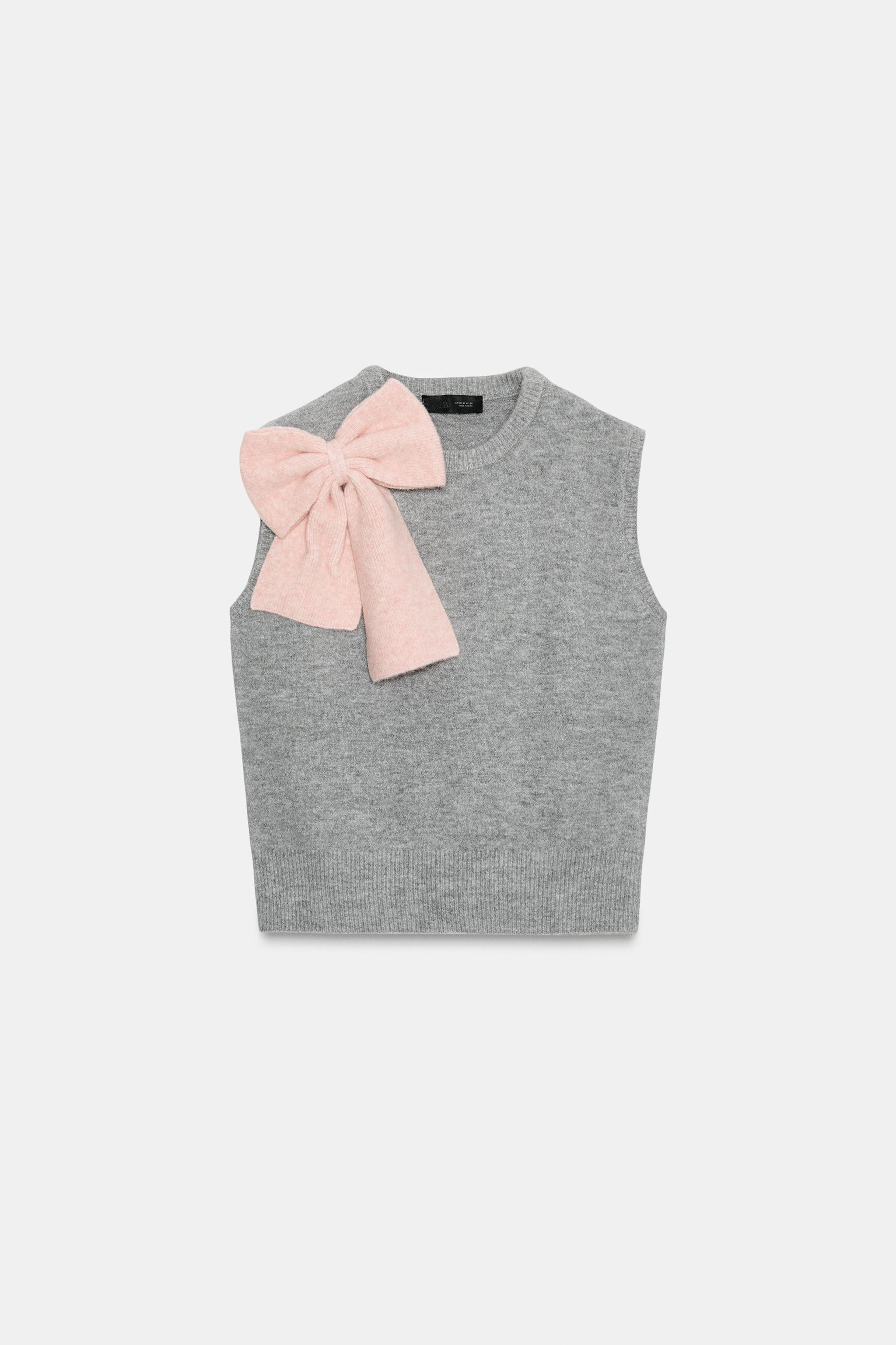 KNIT TIE VEST TOP | Zara US