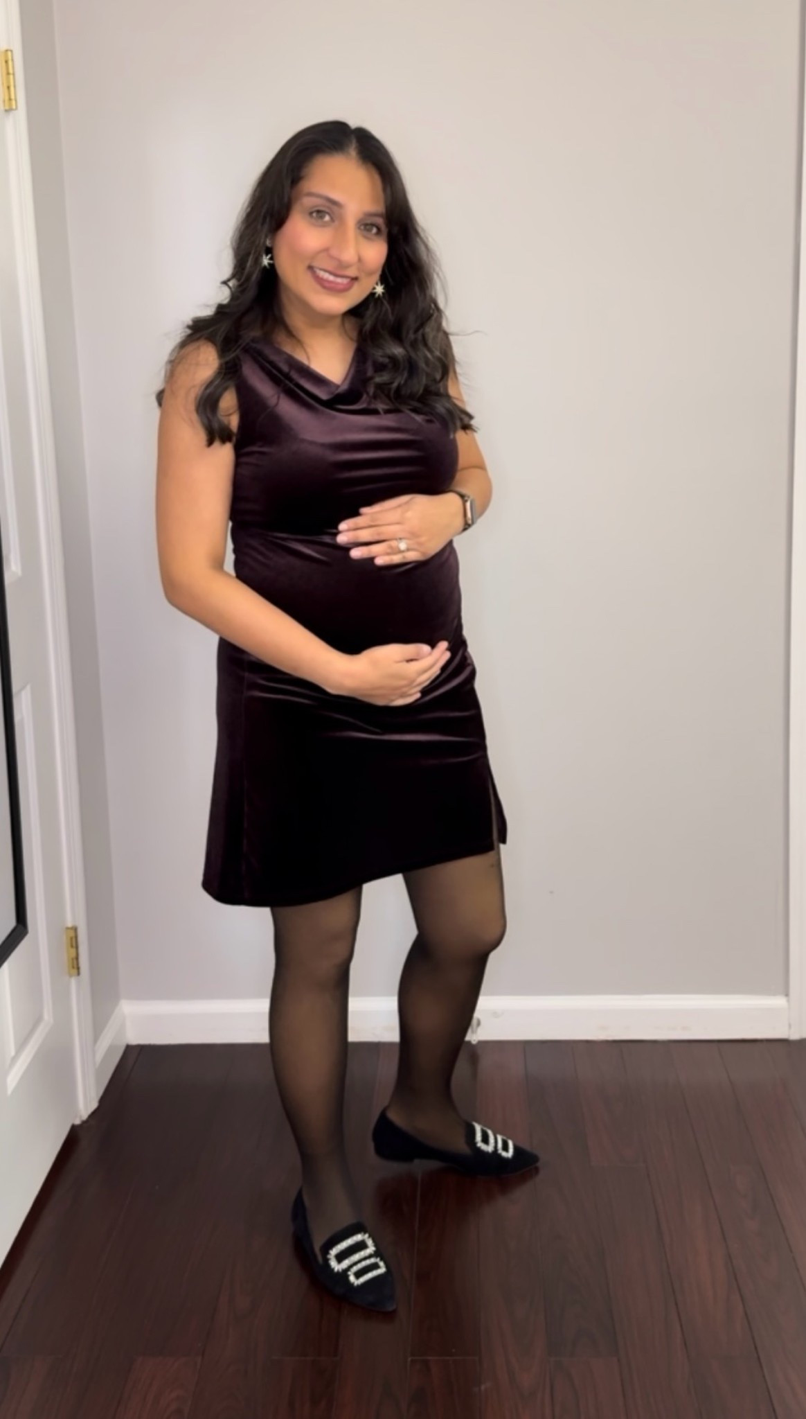 Bump-friendly dress for New Years.

#LTKootd #LTKBump #LTKBaby