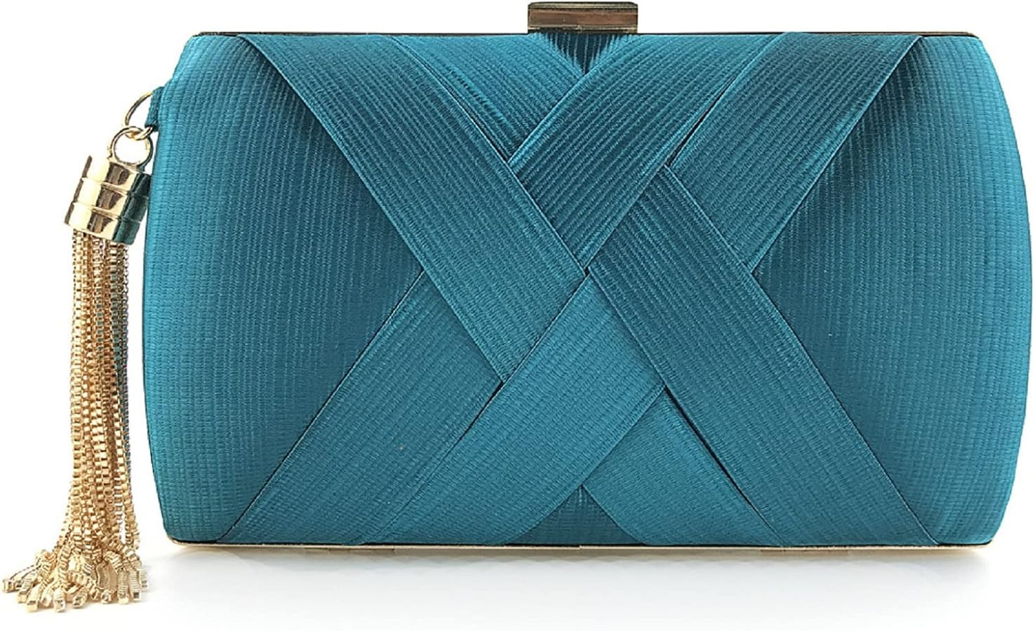 Women's Elegant Tassel Pendant Silk Evening Bag Clutch Purse for Bride Wedding Prom Night Out Par... | Amazon (US)