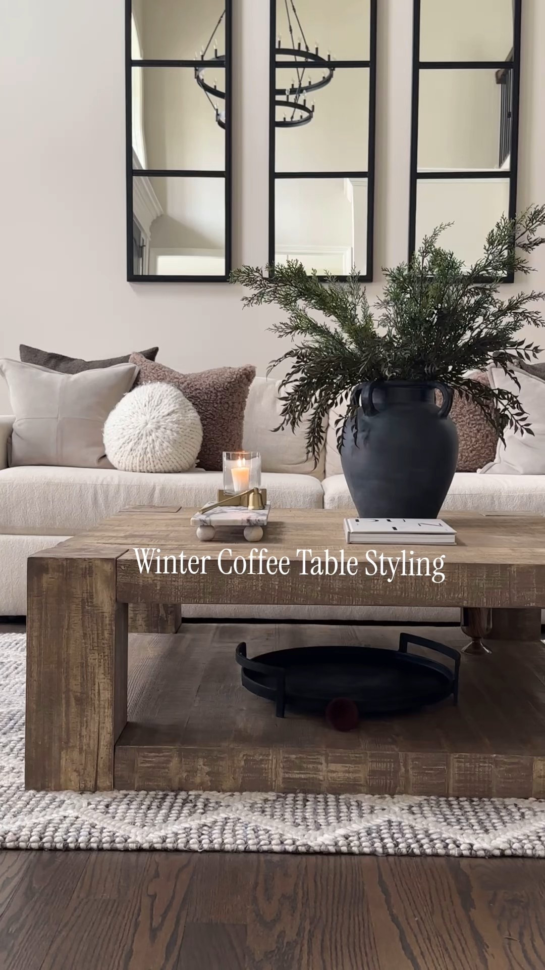 Winter coffee table styling 

#LTKHome #LTKFindsUnder50