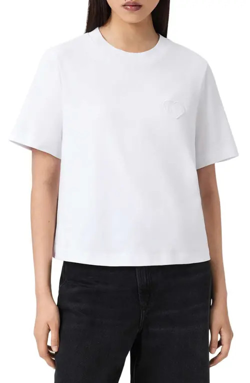 AllSaints Lover Lisa T-Shirt in White at Nordstrom, Size Medium | Nordstrom