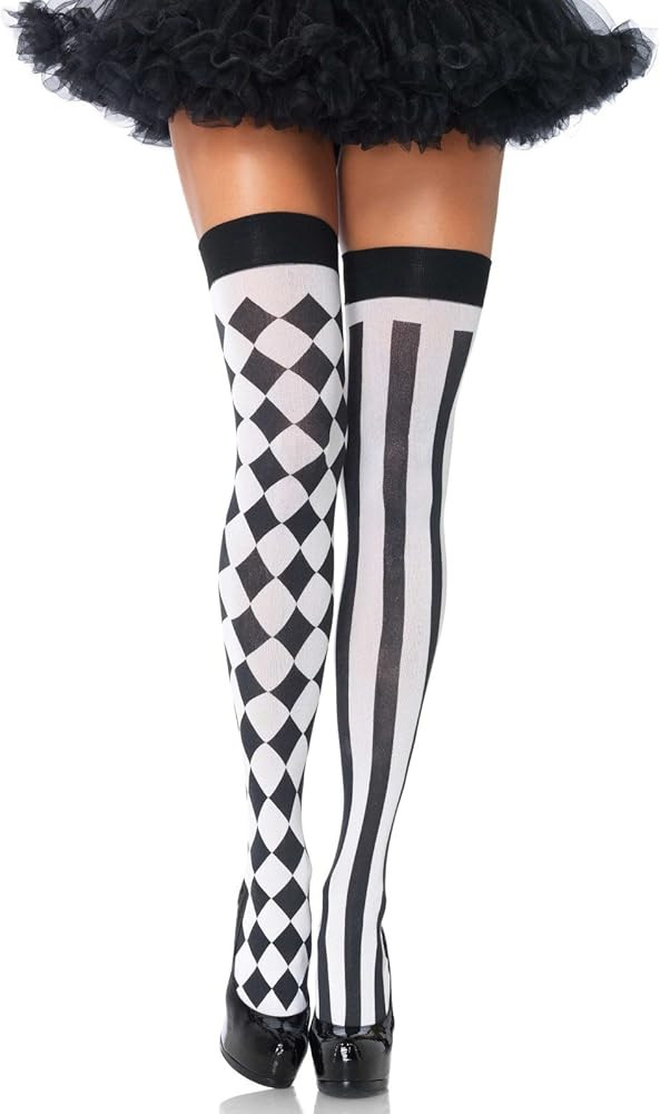 Leg Avenue Women's Harlequin Thigh Highs | Amazon (US)