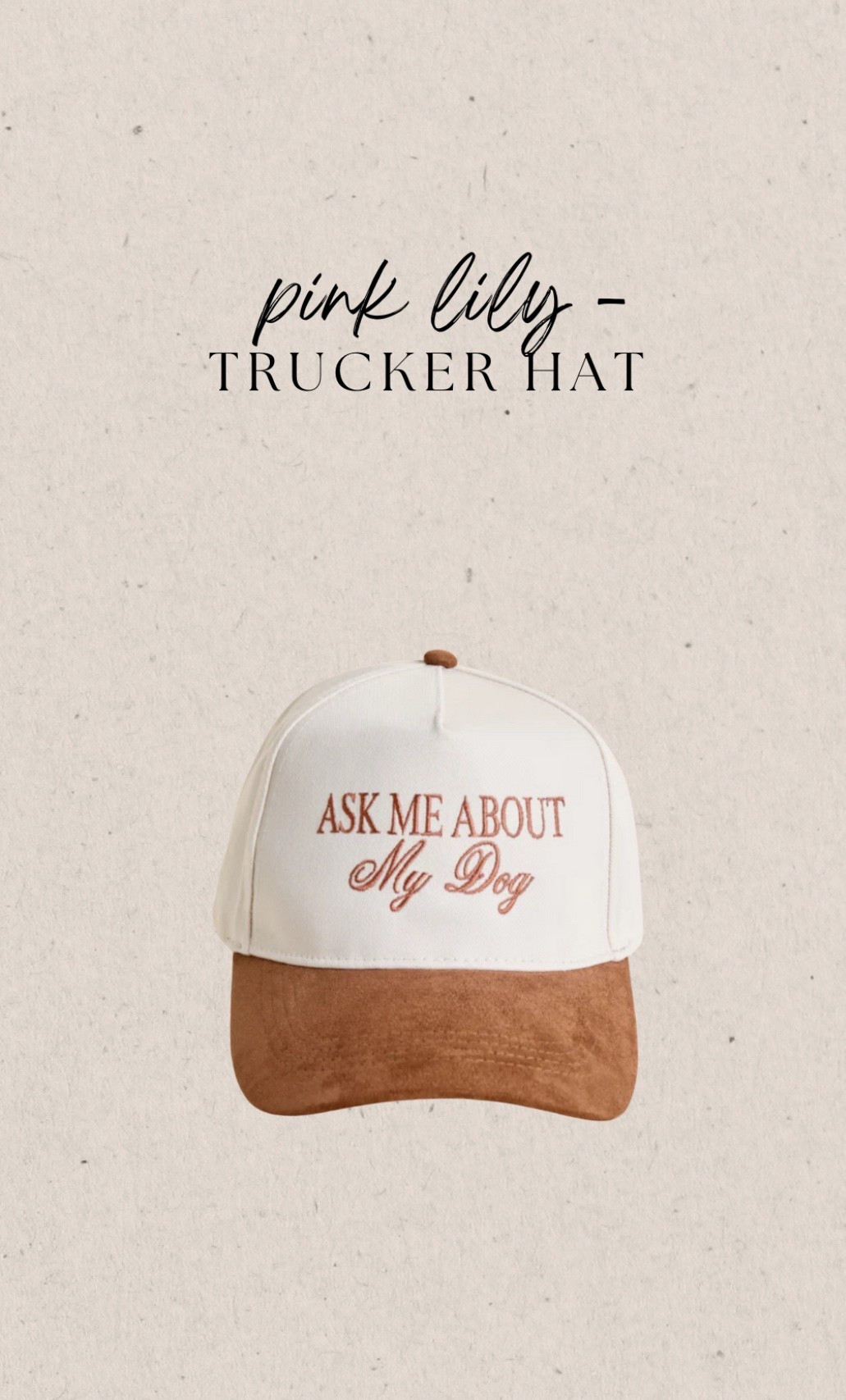 pink lily —
ask me about my dog 🐾
trucker hat

ordering this asap !

#LTKGiftGuide #LTKStyleTip #LTKPets