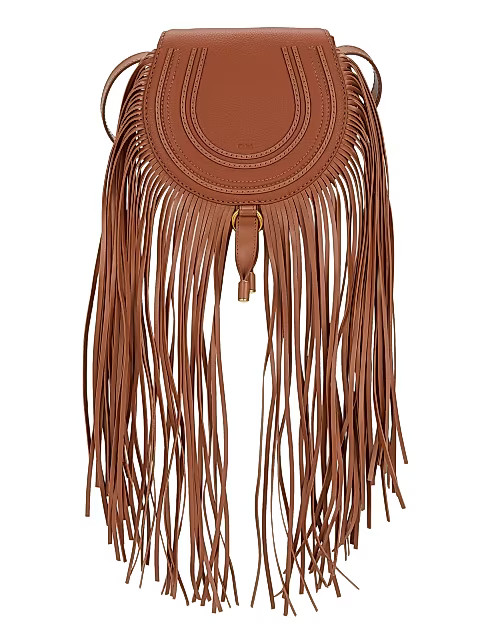 Small Marcie Fringe Leather Saddle Bag | Saks Fifth Avenue