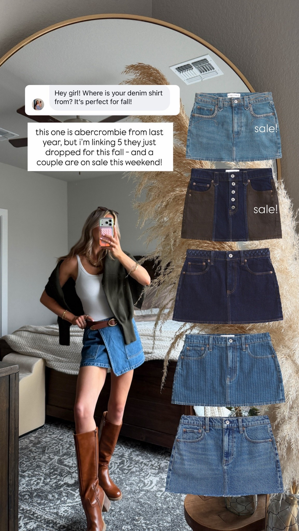 wearing a size small in the amazon bra top, a medium in the amazon sweater, and a 25 in the abercrombie skirt! size down in their mini skirts!

#LTKgrwm #LTKootd #LTKSaleAlert