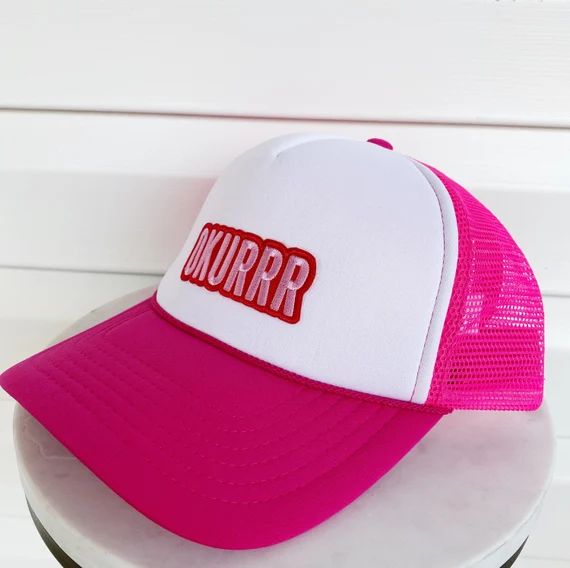 OKURR Pink Trucker Hat | Etsy | Etsy (US)
