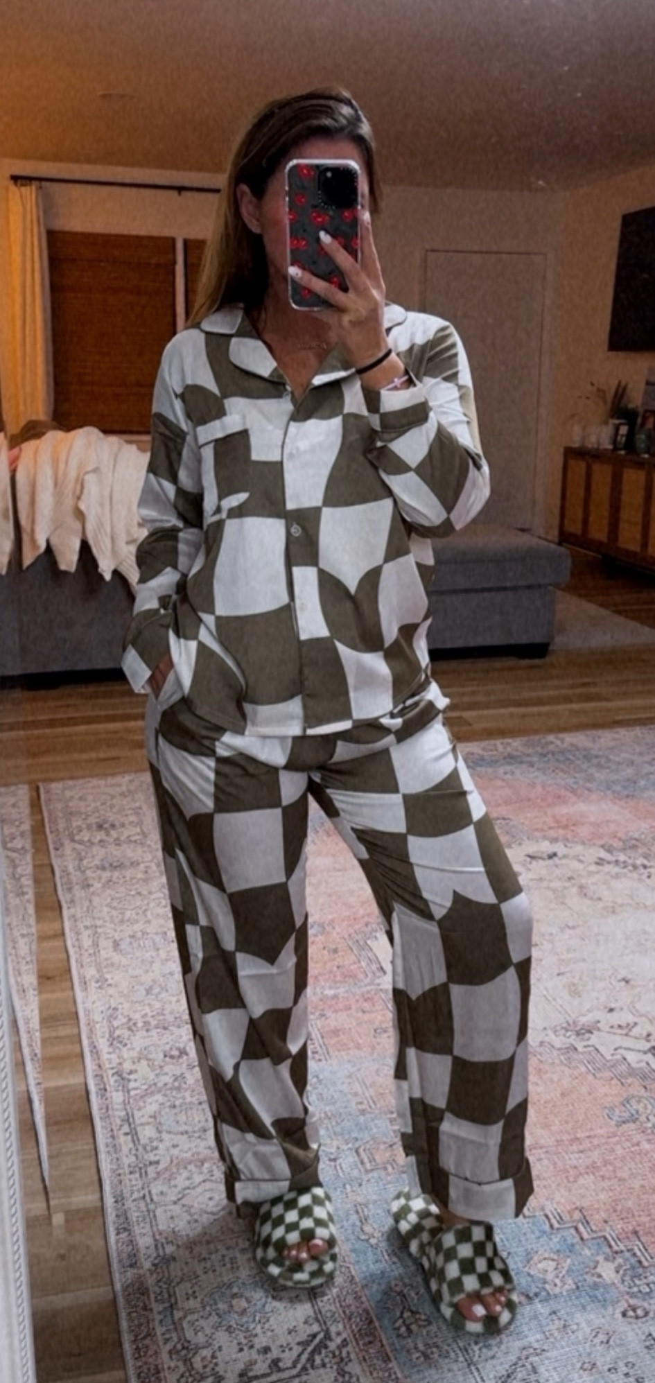 Comfiest pajama set and slippers 🤍 #amazon #amazonfinds #pajamas #pajamasets #comfy #comfystyle 

#LTKitbag #LTKfindsunder50 #LTKstyletip