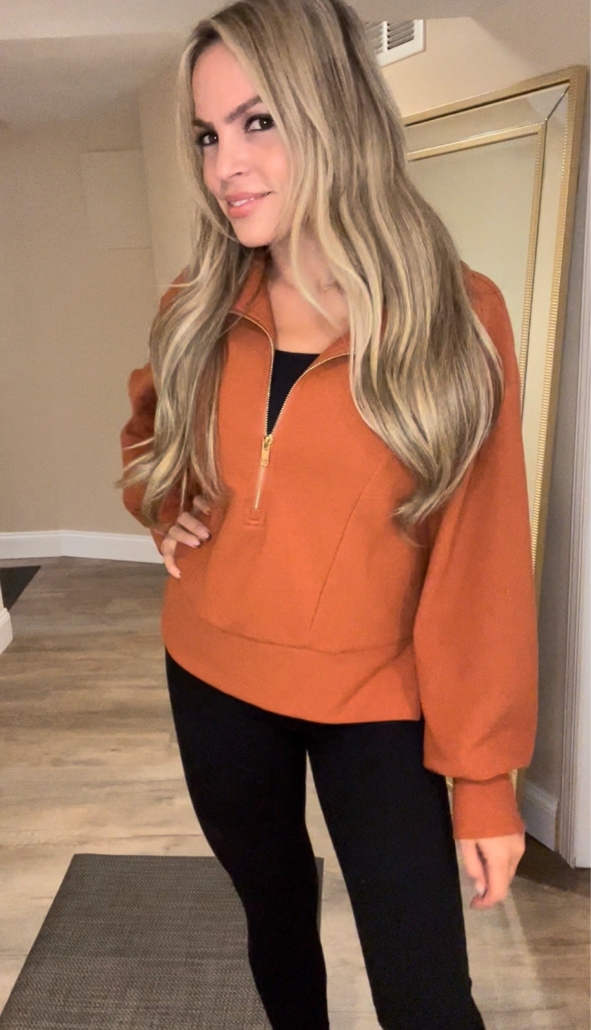 Casual fall gold zipper sweatshirt

#LTKfindsunder50 #LTKSeasonal #LTKGiftGuide