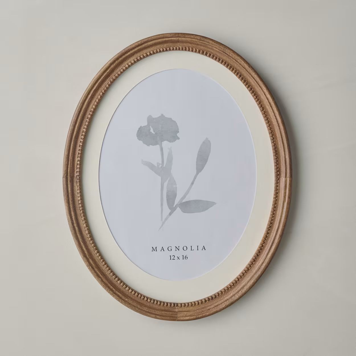 Willa Antiqued Wood Oval Picture Frame | Magnolia