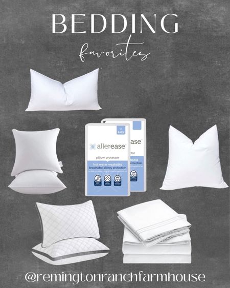 Bedding Essentials - Bedding favorites - favorite pillows - favorite pillow inserts - favorite sheets



#LTKsalealert #LTKhome #LTKFind