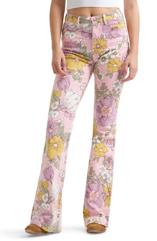 Wrangler Western Flare Leg Jeans in Vintage Floral at Nordstrom, Size 24 | Nordstrom