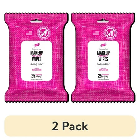 (2 pack) Swisspers Makeup Remover Wipes 25 Count | Walmart (US)