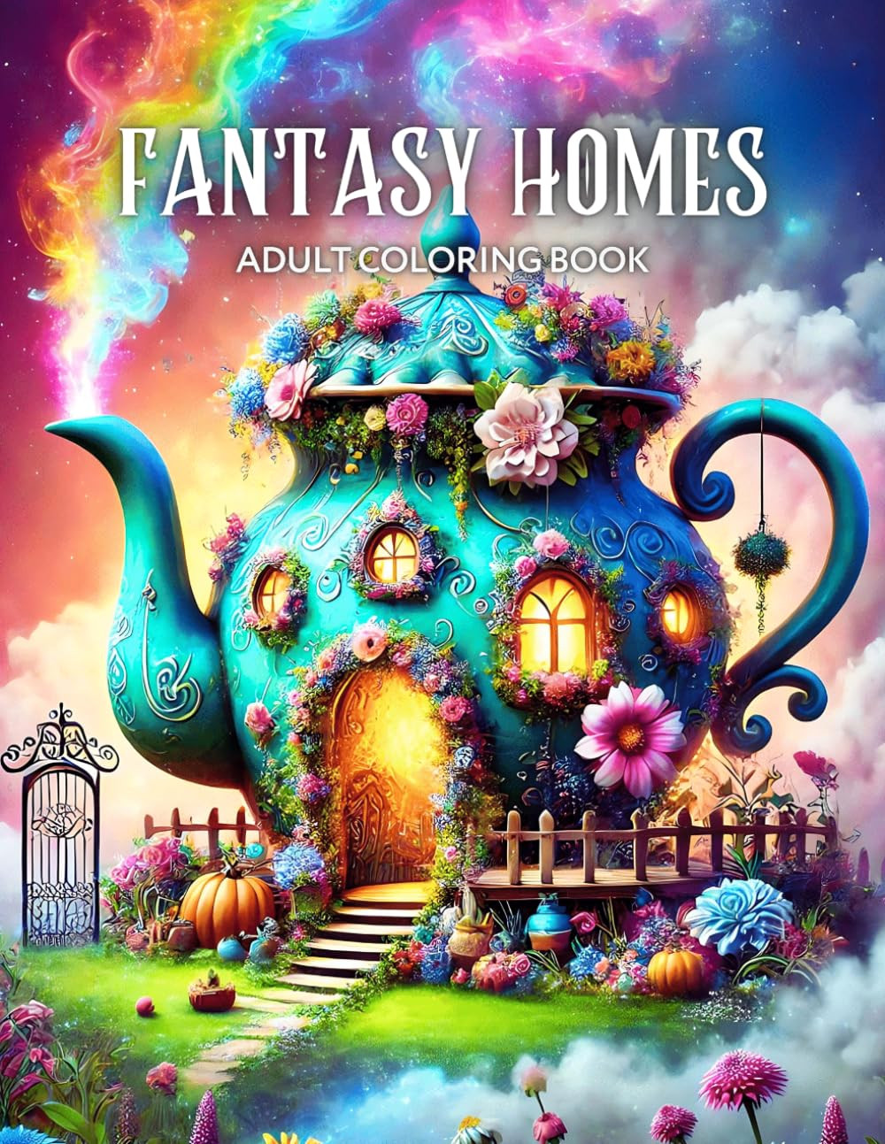 Fantasy Homes Adult Coloring Book: Enchanting Designs with Magical Houses of Fairies and Gnomes for Relaxation and Mindfulness | Amazon (US)