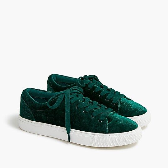 Velvet road trip sneakers | J.Crew Factory