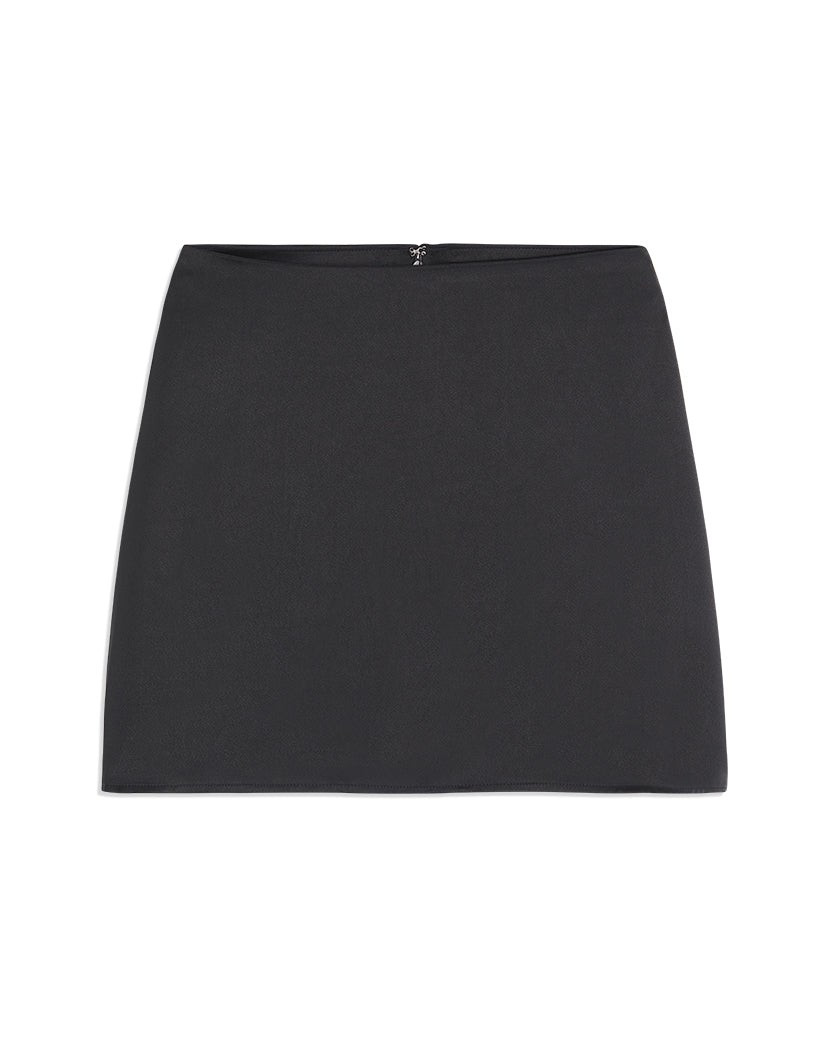 Mini Slip Satin Charmeuse Skirt | We Wore What