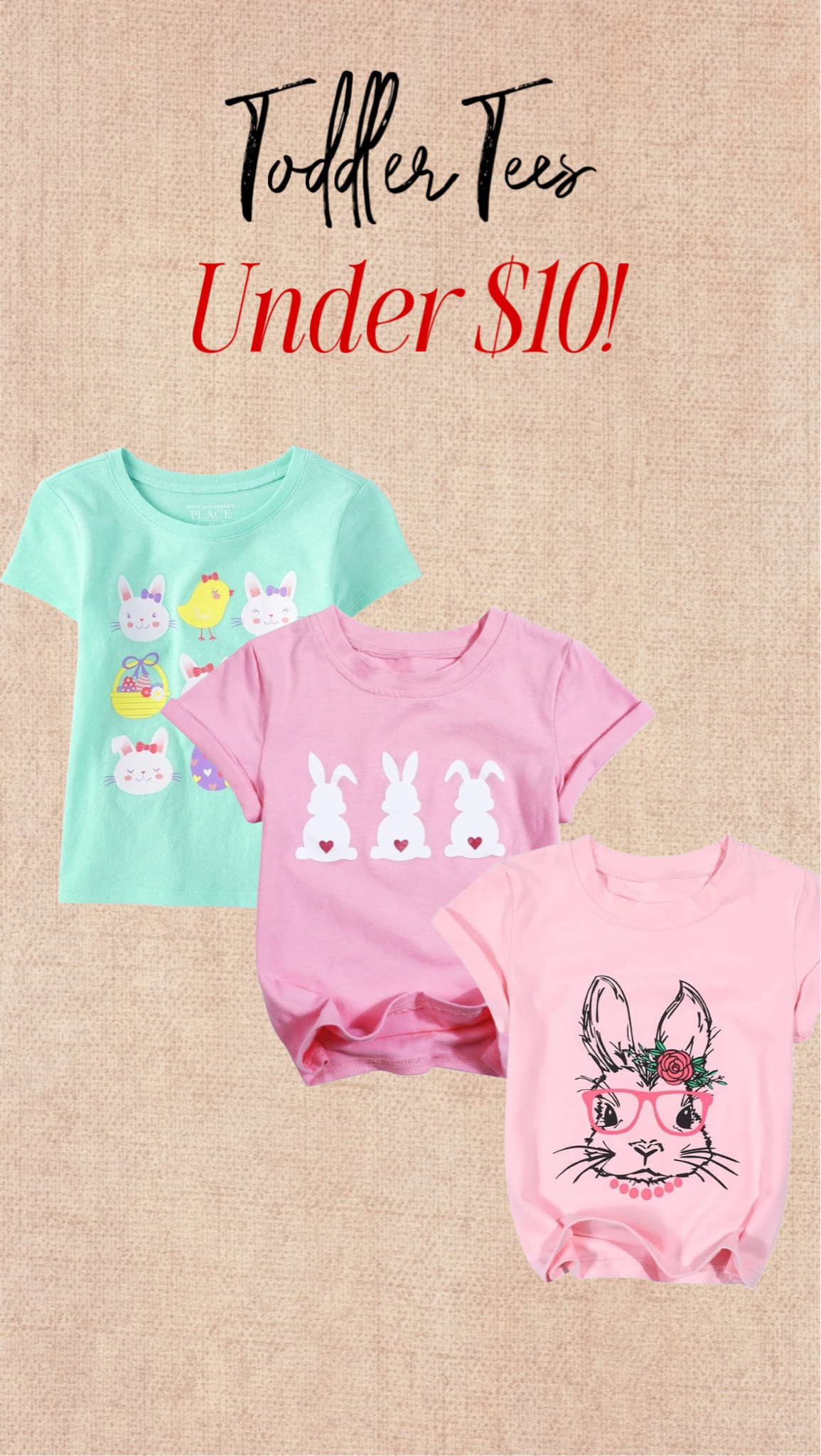 Toddler tease under $10! #Easter #EasterKidClothes #EasterKidsT-shirts