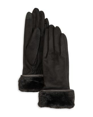 Echo Faux Fur Cuff Stretch Tech Gloves   | Bloomingdale's Jewelry & Accessories | Bloomingdale's (US)