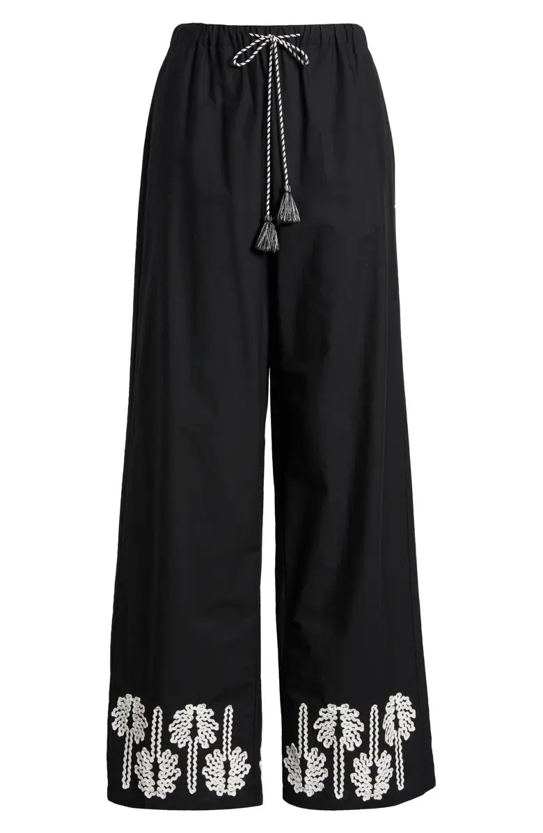 Rails Emmie Rickrack Palm Drawstring Pants | Nordstrom | Nordstrom