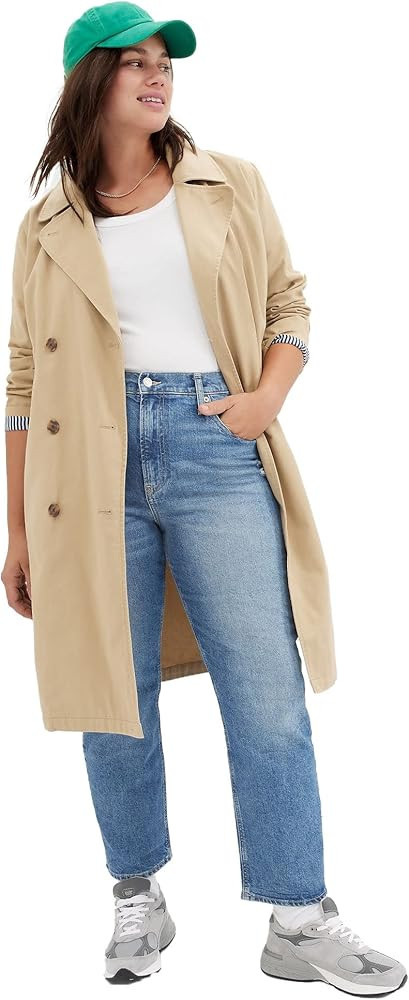 GAP Women's High Rise Straight Fit Denim Jeans | Amazon (US)
